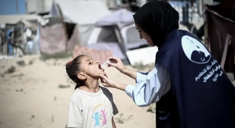 الصحة تُطلق الحملة الاستدراكية الثانية لتطعيم الأطفال في غزة