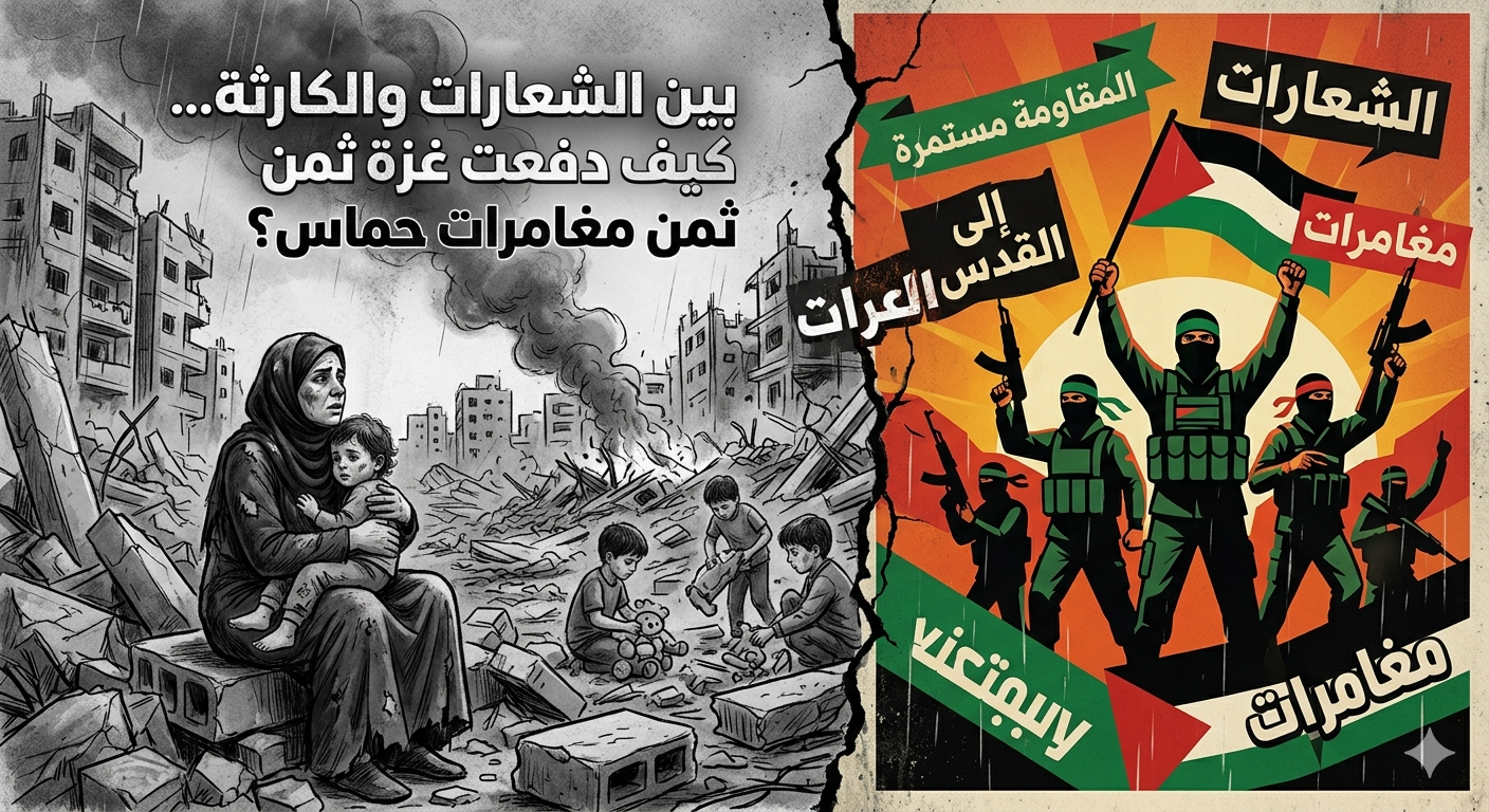 بين الشعارات والكارثة… كيف دفعت غزة ثمن مغامرات حماس؟