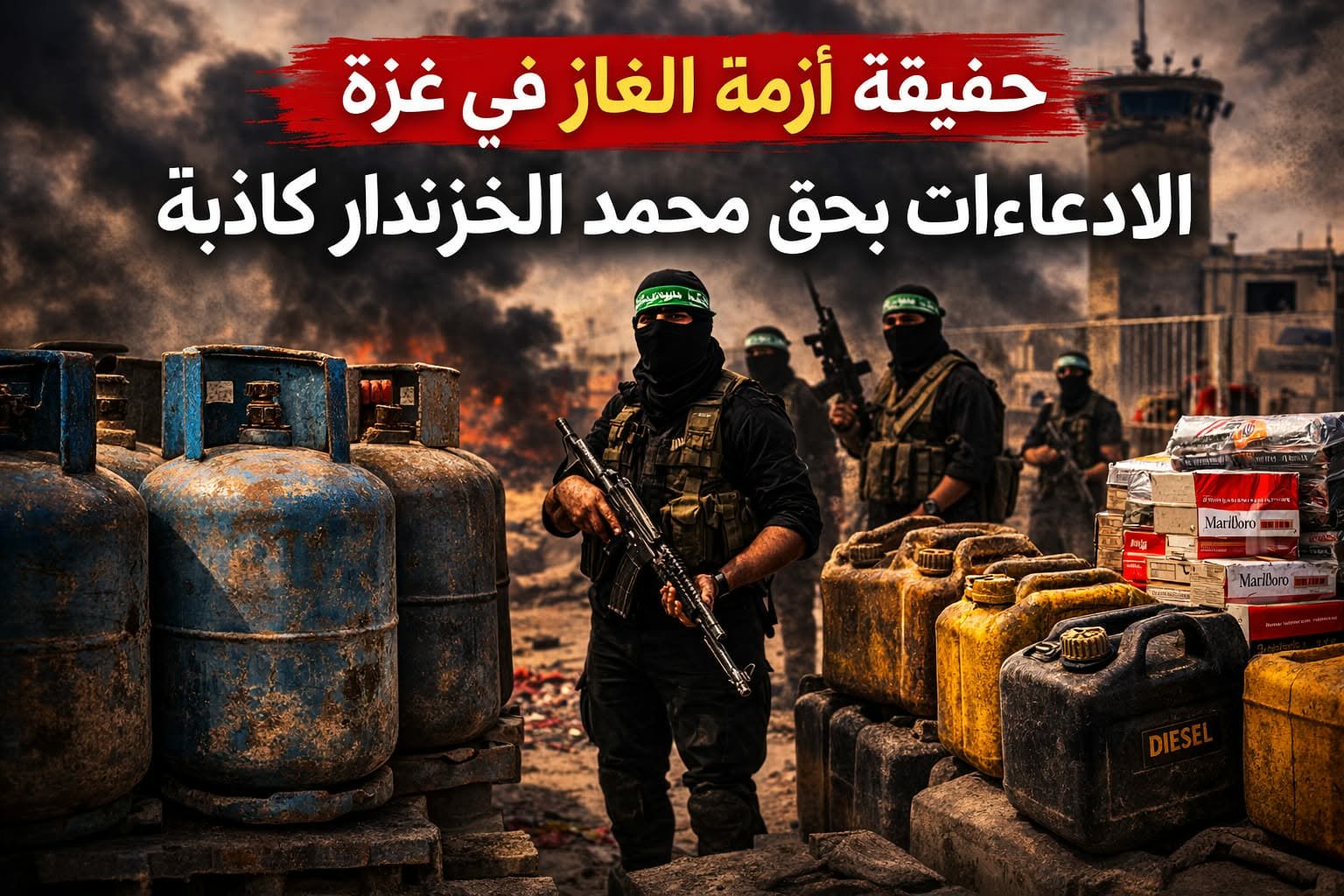 حقيقة أزمة الغاز في غزة: الادعاءات بحق محمد الخزندار كاذبة